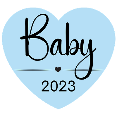 Baby 2023 with blue heart design baby 2023 blue heart design baby clothes design baby decor design baby shower invite design invitation design print on demand throw blanket design