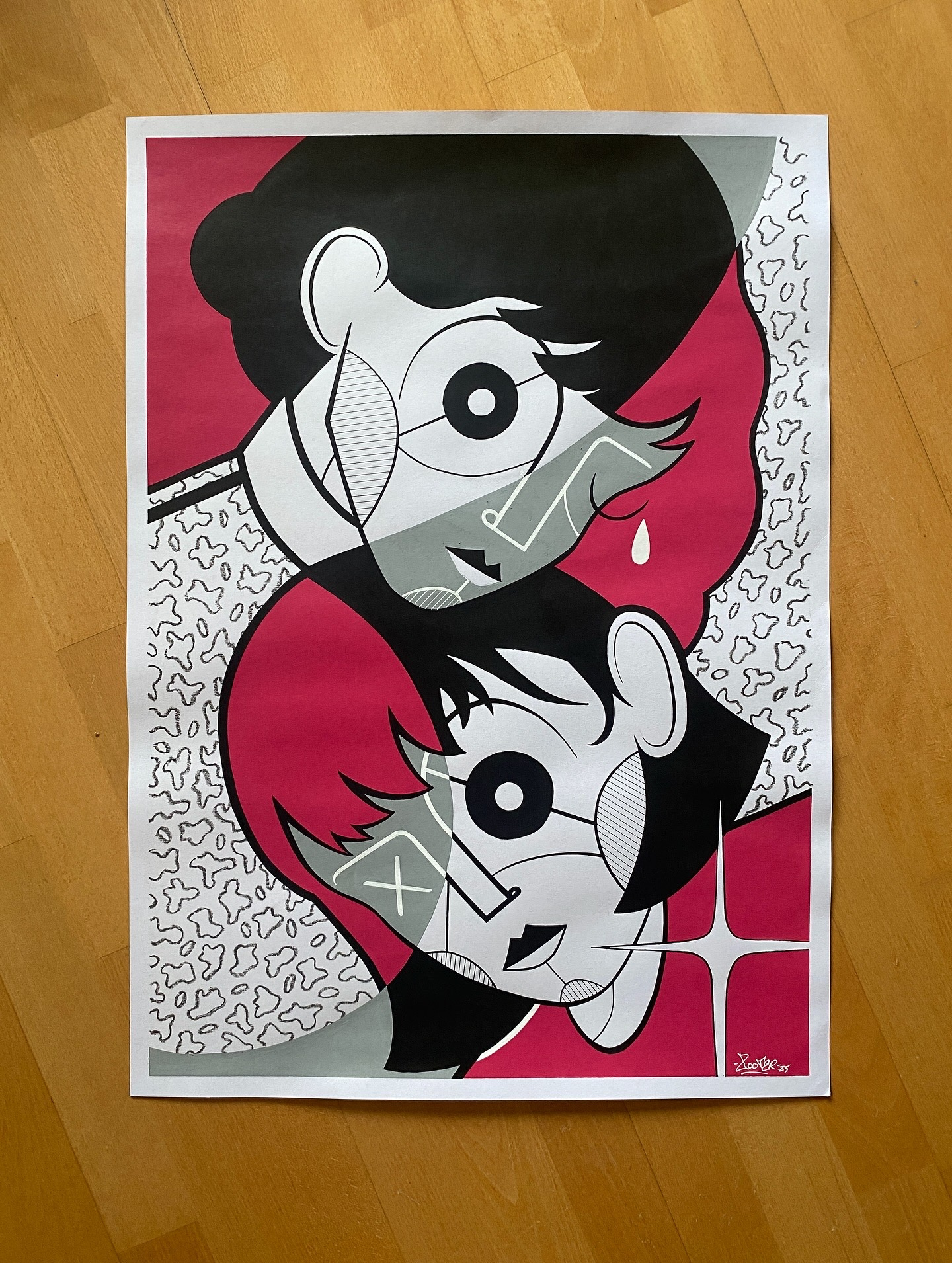 Two of us art character character illustration characterdesign illustration painting