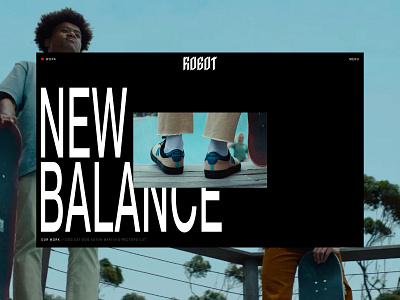 Robot agency branding bold bold typography brand identity colour palette creative agency site editorial layout film content studio full width hero immersive visuals interactive scroll logo redesign production company site responsive design studio portfolio ux ui web design website redesign