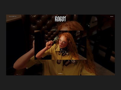 Robot agency branding bold bold typography brand identity colour palette creative agency site editorial layout film content studio full width hero immersive visuals interactive scroll landing logo redesign menu production company site responsive design studio portfolio ux ui web design website redesign