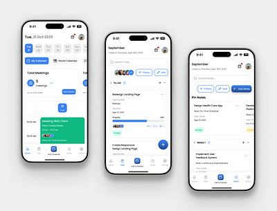 Schedula - Calendar & Task Management App calendar app calendar app design figma manage management task mobile app mobile app desifn schedule app schedule app design ui ui design ui designer uiux uiux design uiux designer ux ux design ux designer