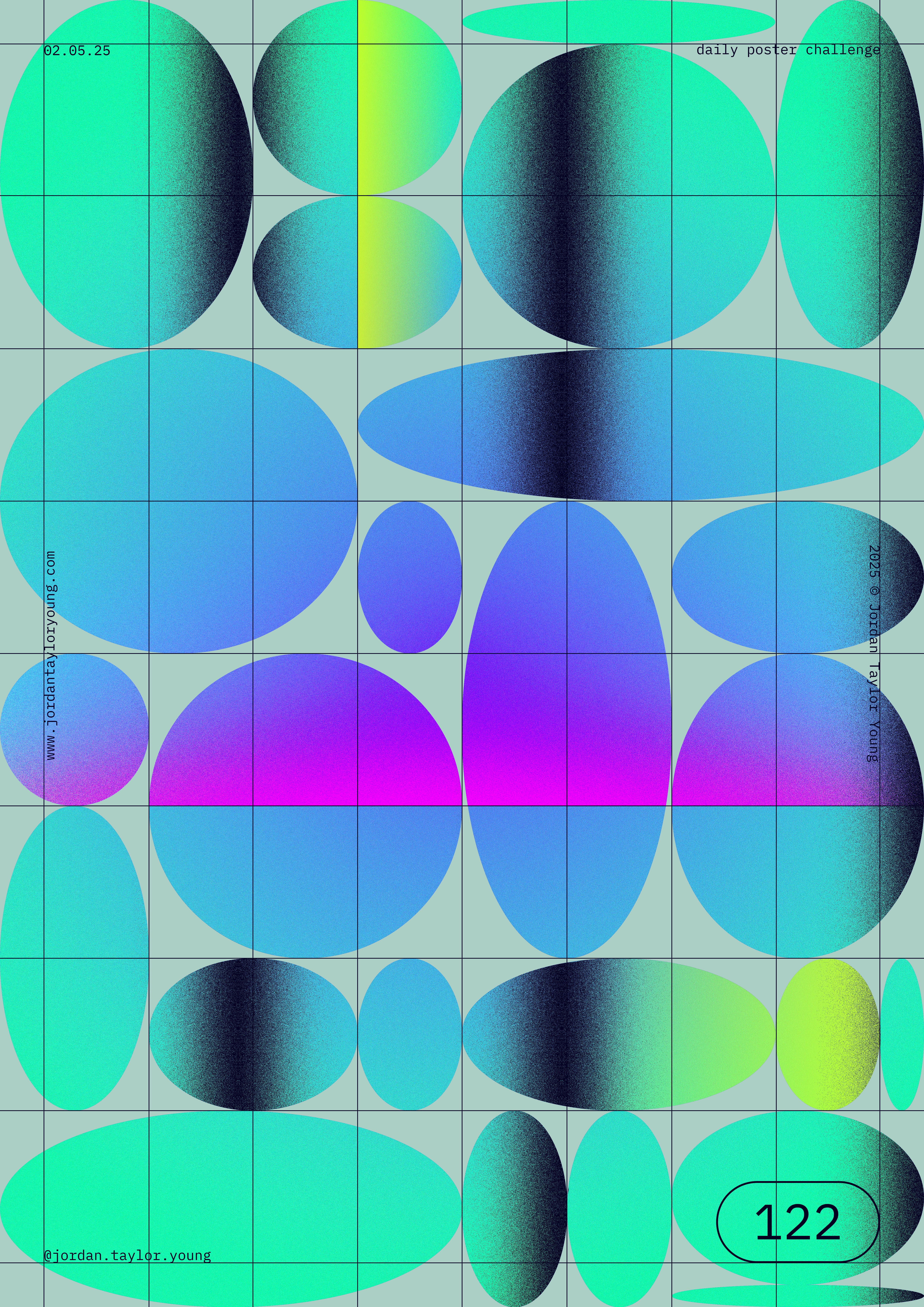 122 / 365 / 2025 365 adobe photoshop branding design gradient poster poster design