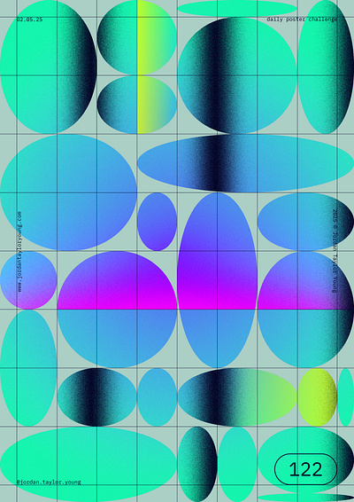 122 / 365 / 2025 365 adobe photoshop branding design gradient poster poster design