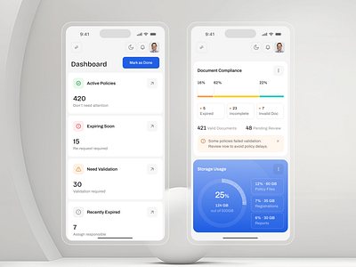 Mobile Dashboard Design – PolicyPilot admin dashboard auto insurance core app dashboard dashboard design dashboard ui dashboard widgets document management insurance app insurance landing page insurance logo insurance platform insurance website mobile dashboard modern dashboard policy tracker saas dashboard saas design saas landing page saas ui design web app