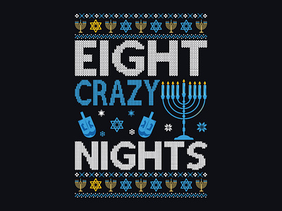 "Check Out My Latest Custom Hanukkah T-Shirt Design!