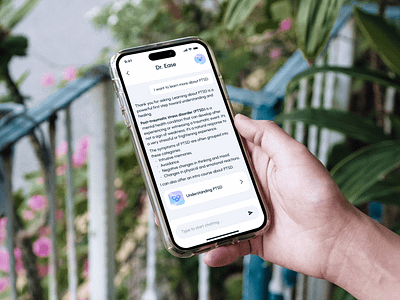 ✨ Healthcare Mobile App | AI-Powered Chat ai ai chat app app design black design digital edtech education gradient healthcare mental health minimal mobile app product design typography ui ux vector web design