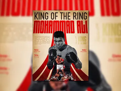 Muhammad Ali Boxing Poster Design. boxing boxing poster branding creative poster design graphic design muhammad ali photoshop poster poster design print print design