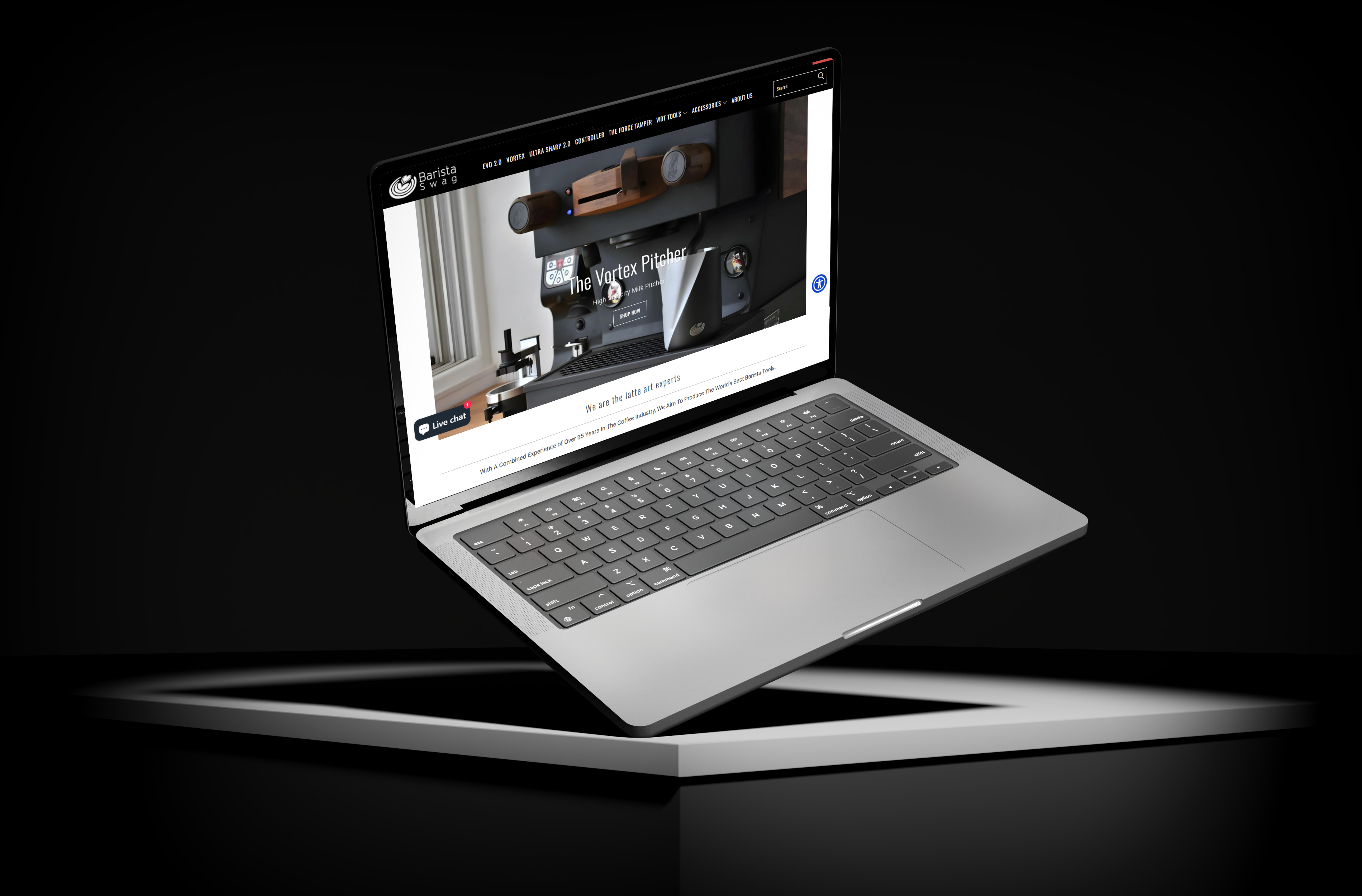 Barista Swag Website ui uiux web design