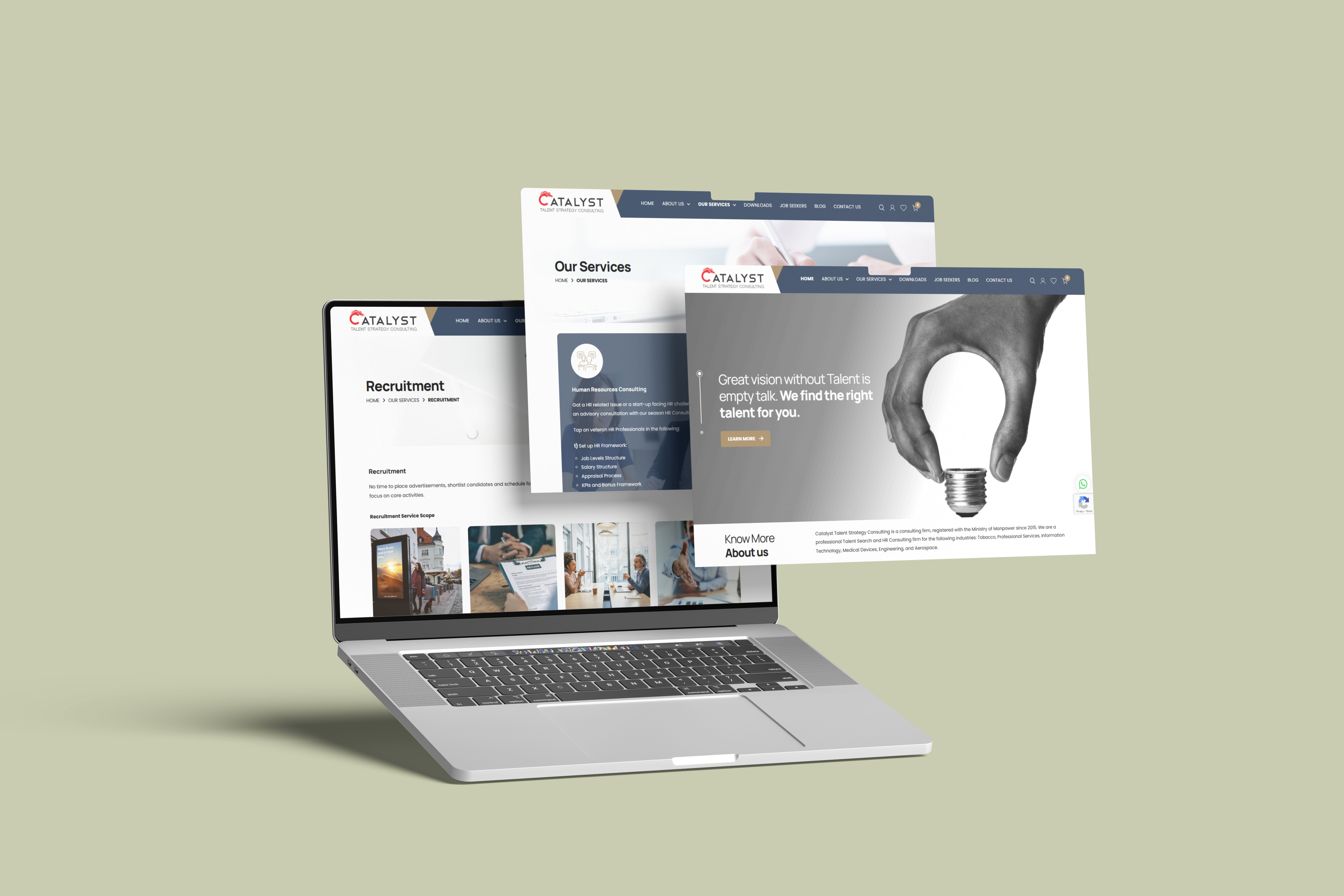 Catalyst Talent Strategy Consulting Website ui uiux web design