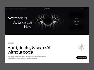Codify — No-Code AI Platform ai aidesign design landing page nocode productdesign saas ui web web design webdesign website