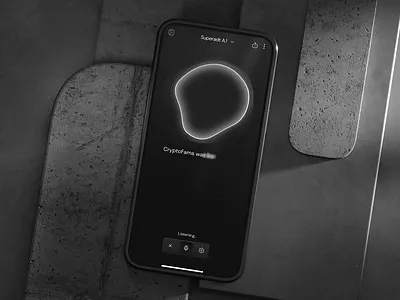 AI Interaction - Mobile app 3d mockup ai ai interaction animation app artificial intelligence dark mode design interaction mobile premium ui uiux ux