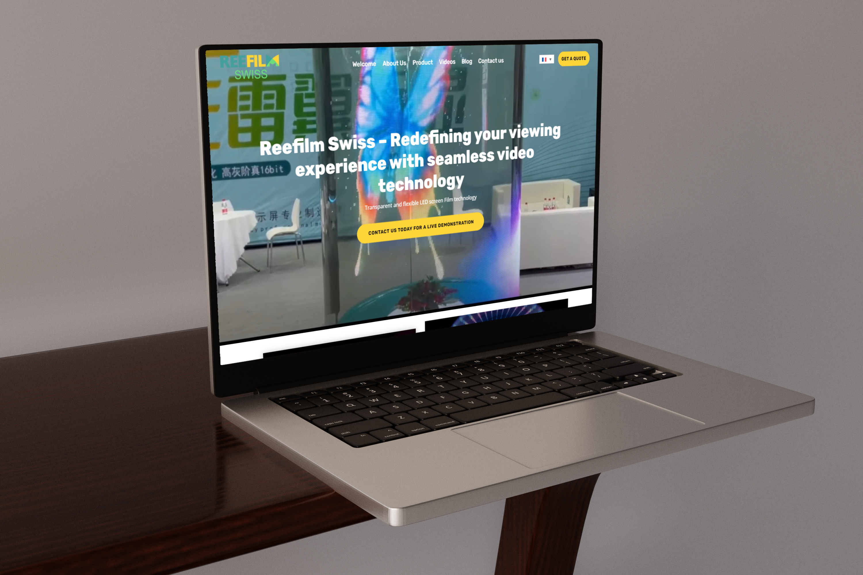 Reefilm Swiss Website ui uiux web design