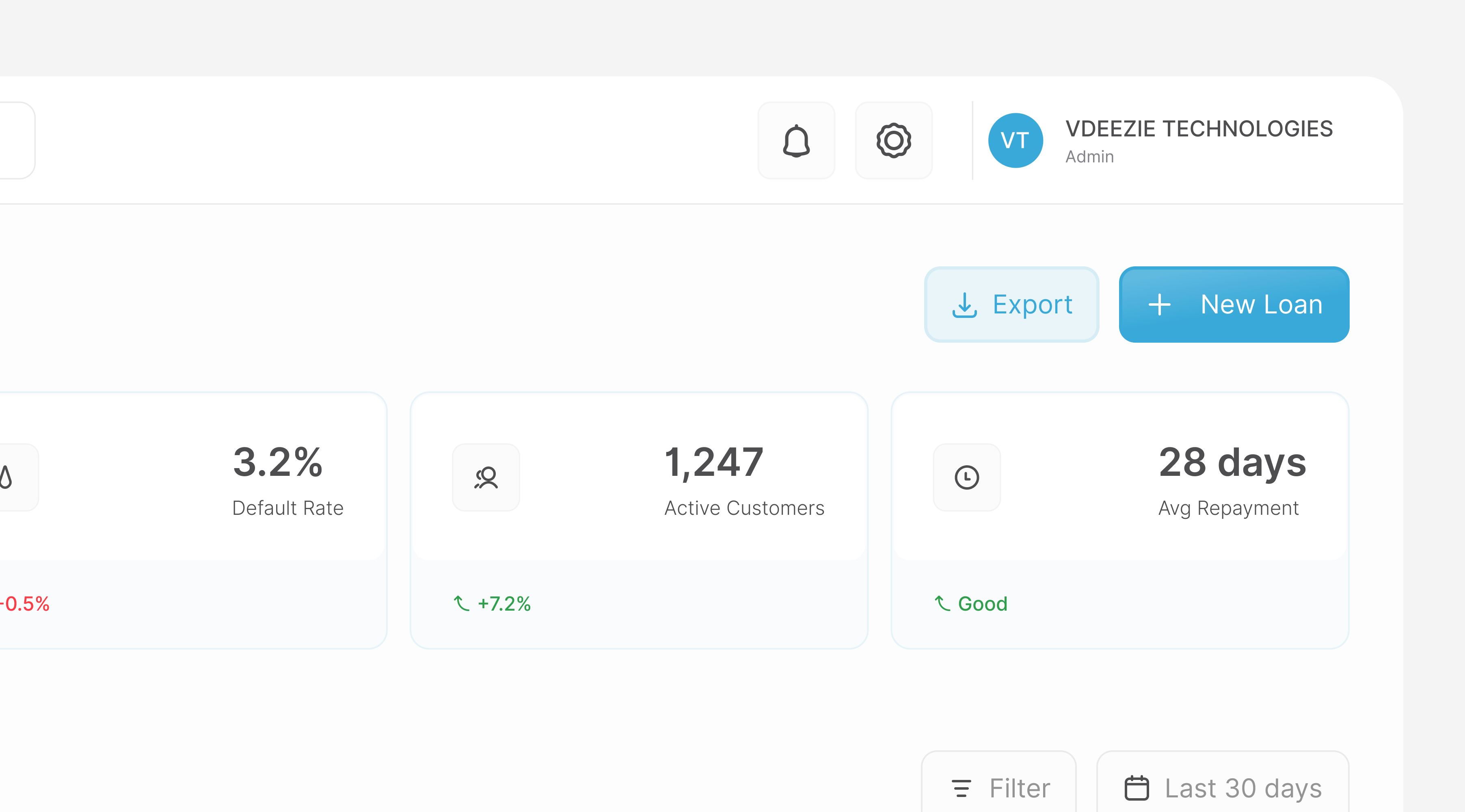 Loan Management Dashboard dashboard loan loan management product design ui