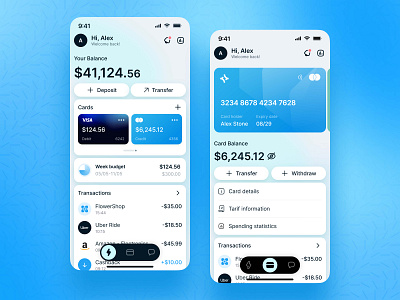 Mobile Banking | Payment | Bank Card | Wallet | Online Banking android app design app design app design concept app interface finance branding financial tracking ios app design mobile mobile app design mobile banking app mobile design mobile interface modern design money management payment app personal finance app product design responsive design transfer app ui ux