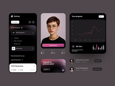 UI-UX for an Education Platform ✦ Skilljet design interface product service startup ui ux web website