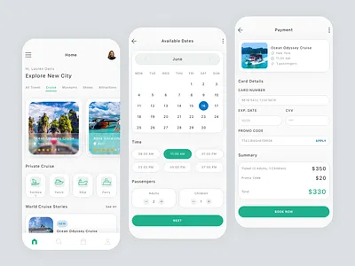 Trip & Travel App Design app booking design figma travel trip ui ui design ui kit ux