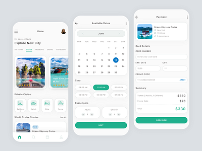 Trip & Travel App Design app booking design figma travel trip ui ui design ui kit ux