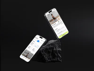 Flowa - Fitness mobile app app card clear concept design fitness health mobile mobile app pilates product design sport ui ui design ux workout yoga