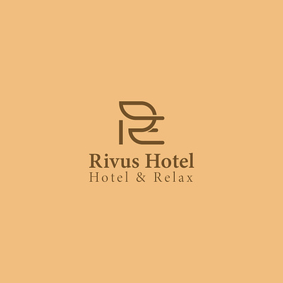 Elegant Hotel Logo Design alphabet branding design graphic design hotel hotel logo illustration letter r logo logo design minimal modern monogram monogram logo relax vector