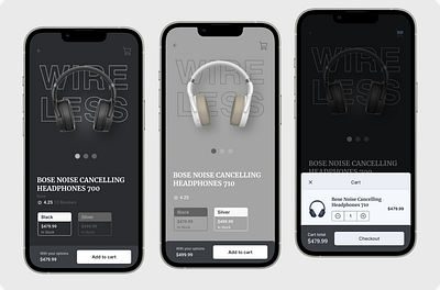 Headphones App Design app branding design ui ux