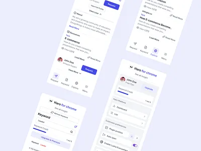 🚀 Haro for Chrome – Modern Web Application UI Design animation branding design graphic design illustration logo motion graphics ui ux vector