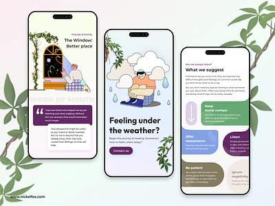 Feel Good: Your Low Time Buddy anxiety calm clean app doctor feel good healing app health app healthcare ios meditation mental healing mental health mental health app mindfulness mobile app therapist ui ux ux design wellness