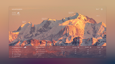 Mountaineer design figma ui ux web design