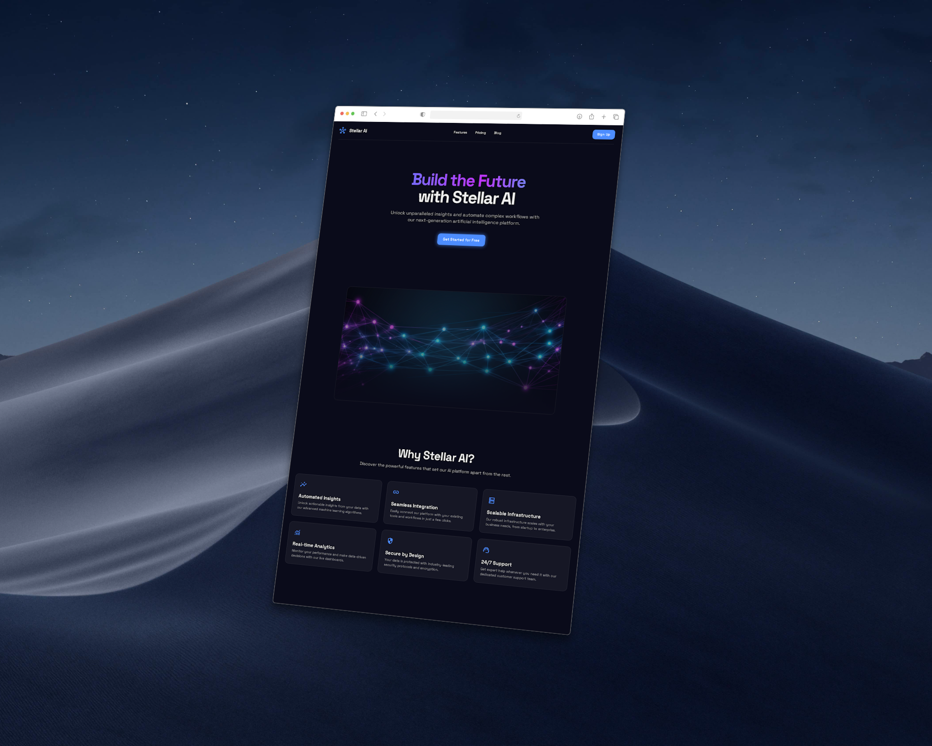 AI Startup Landing Page | Futuristic Glassmorphism Design ai landing page branding css dark mode design front end frontend developer futuristic design glassmorphism gradient background html html css js illustration javascript landingpage modern website responsive web design saas landing page ui website