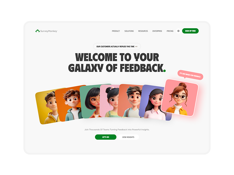 Survey Monkey Website redesign