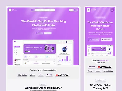Online Coaching and Training Website best saas website best website online coaching online training website saas saas ui saas website saas web design uixdesignlab website design in figma website ui