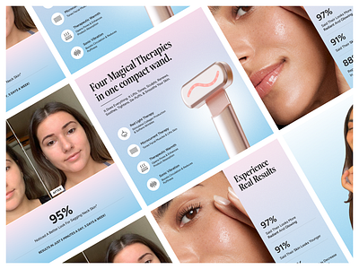 NYRA Skincare – Infographic Design beauty design illustration infographic information light therapy self care skincare therapies ui ui design ux visual design