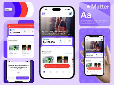 Soda Ordering App - UI Design app branding colorful creative design drink food modern order ordering ui ux