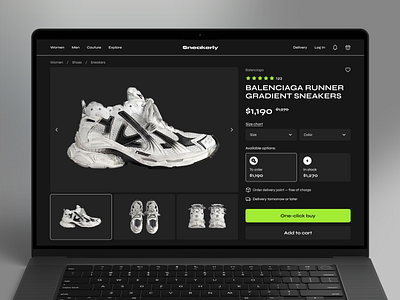E-commerce Custom Sneaker Configurator Website creative website e commerce development interactive design modern website popular product customizer ui ux web design web design inspiration web ui website design