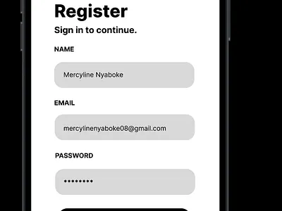 Basic SignUp and Login design ui