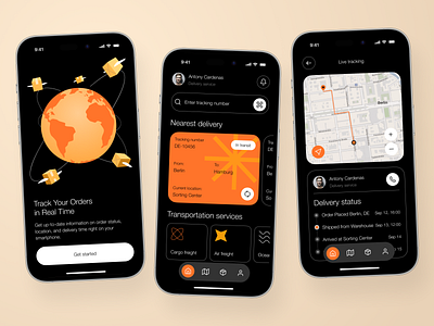 Logistics & Supply Chain Management Mobile App app design application design dashboard data visualization enterprise software logistics mobile app mobile app design mobile ui modern app ui tracking app ui design ui ux design