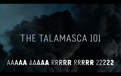 Immortal Gothic LK amc custom type design font glyph interview with the vampire talamasca title card title design tv type design typeface typeface design vampire