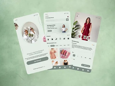 Modern Shopping App UI design