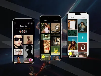 Mobile app for visual notes and design moodboards . design drylikov graphic design illustration interaction interface landing landing page mobile mobile design moodboard ui ux user experience user interface web app design web design