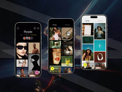 Mobile app for visual notes and design moodboards . design drylikov graphic design illustration interaction interface landing landing page mobile mobile design moodboard ui ux user experience user interface web app design web design