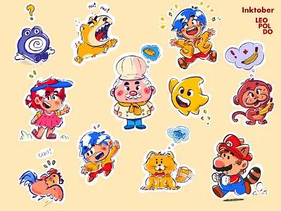 Expressive Character Design & Illustration Stickers 2d art character graphic design illustration stickers