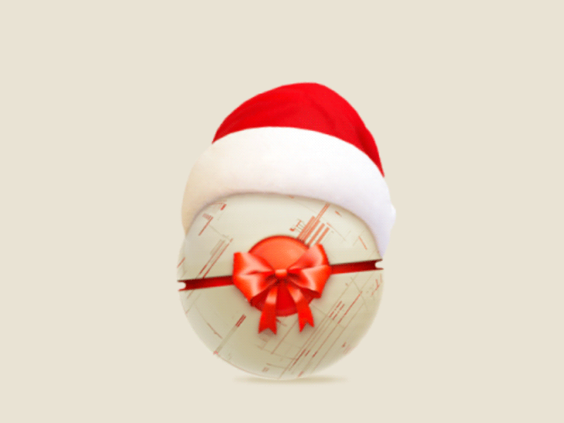 Christmas spirit ball 3d design graphic design icon illustration motion graphics ui vector