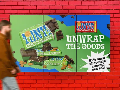 Billboard Design for Chocolate Brand billboard bold chocolate cpg food fun ooo out of home sustainable