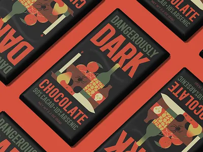 ๐๐ฎ๐ป๐ด๐ฒ๐ฟ๐ผ๐๐๐น๐ ๐๐ฎ๐ฟ๐ธ ๐๐ต๐ผ๐ฐ๐ผ๐น๐ฎ๐๐ฒ chocolate design halloween illustration packaging poison spooky