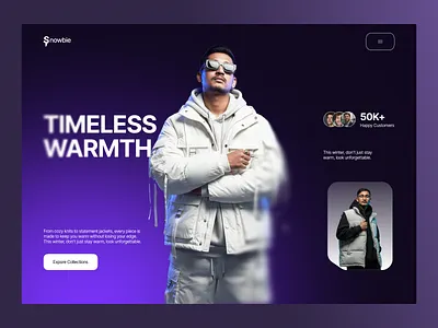 Snowbie Winter Clothing Website figma ui uiux ux website