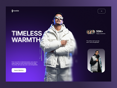 Snowbie Winter Clothing Website figma ui uiux ux website