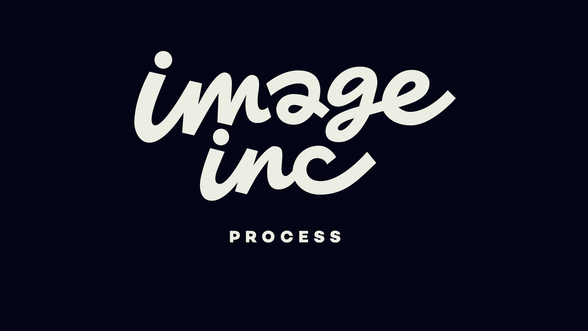 image inc: process video authentic branding calligraphy custom flow fun how identity lettering logo mood playful process script type unique video wordmark
