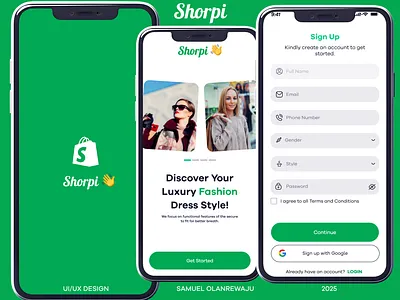 Shorpi: Ecommerce Mobile Platorm For All Fashion Lovers. app ecommerce fashion fashionstore figma interactions mobile prototype ui ux wireframe