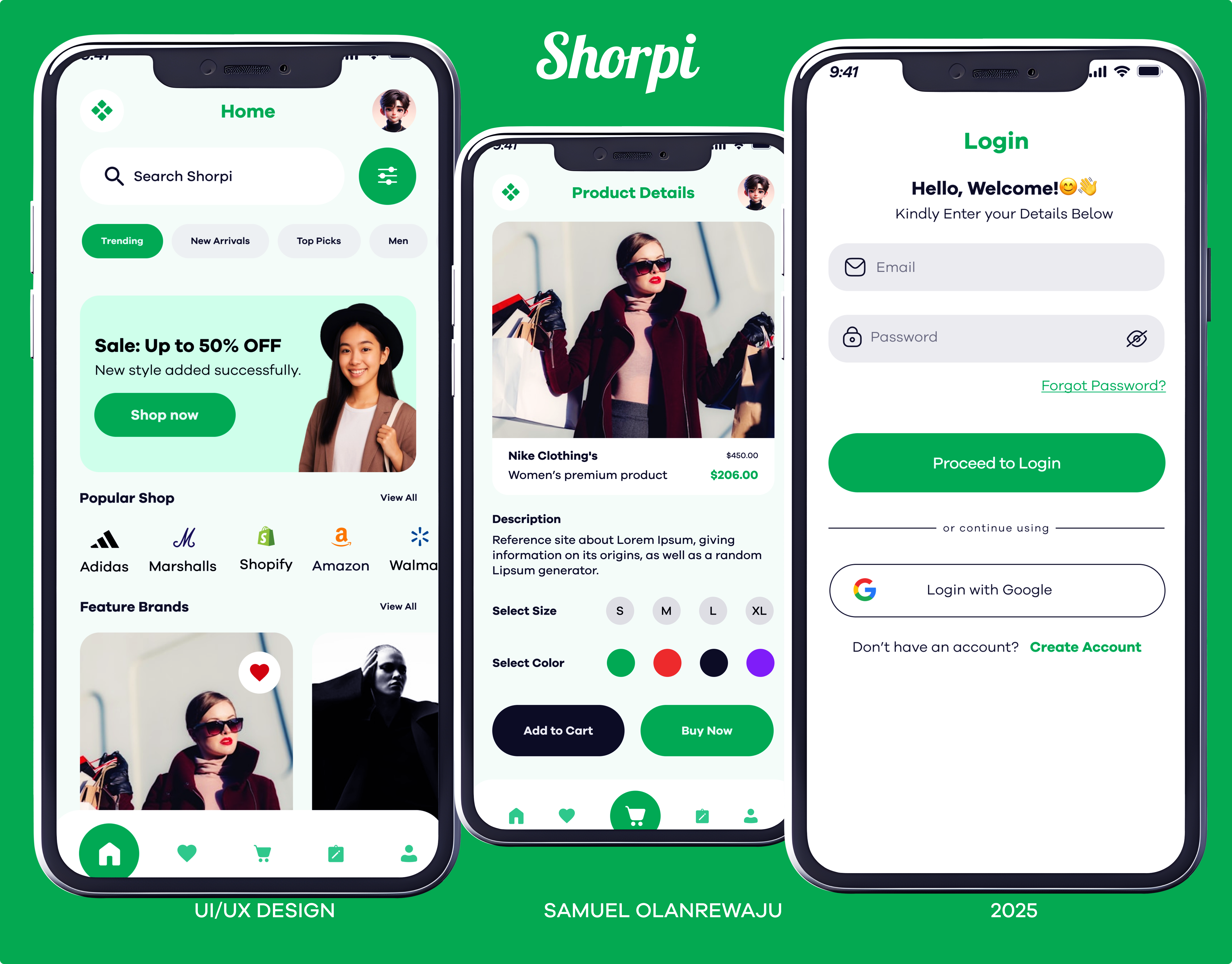 Example of Shorpi: Ecommerce Mobile App UI Design.