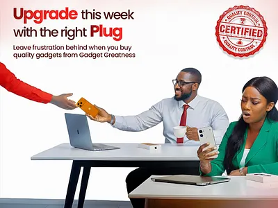 Social Media Ad For A Gadget Vendor branding graphic design