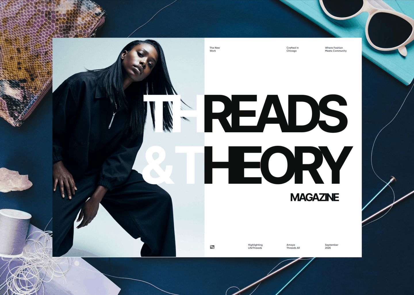 Threads & Theory design editorial editorial design magazine story telling style